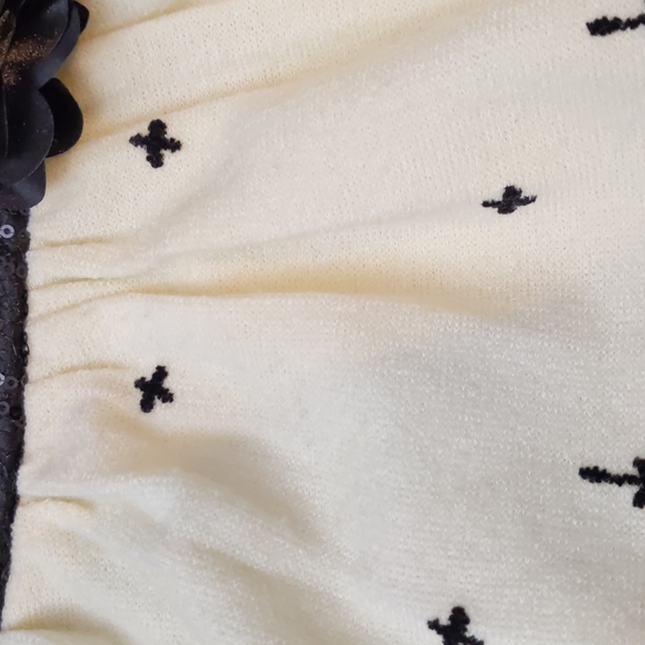 Youngland Girl's Size 5 Dress Christmas Holiday Party Black Off White/ C… - Picture 10 of 14